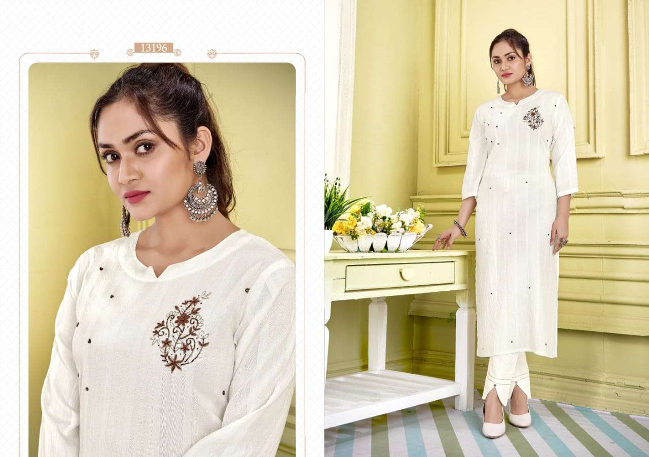 Kalaroop Jolly Catalog Fancy Wear Silk Embroidery Kurtis 