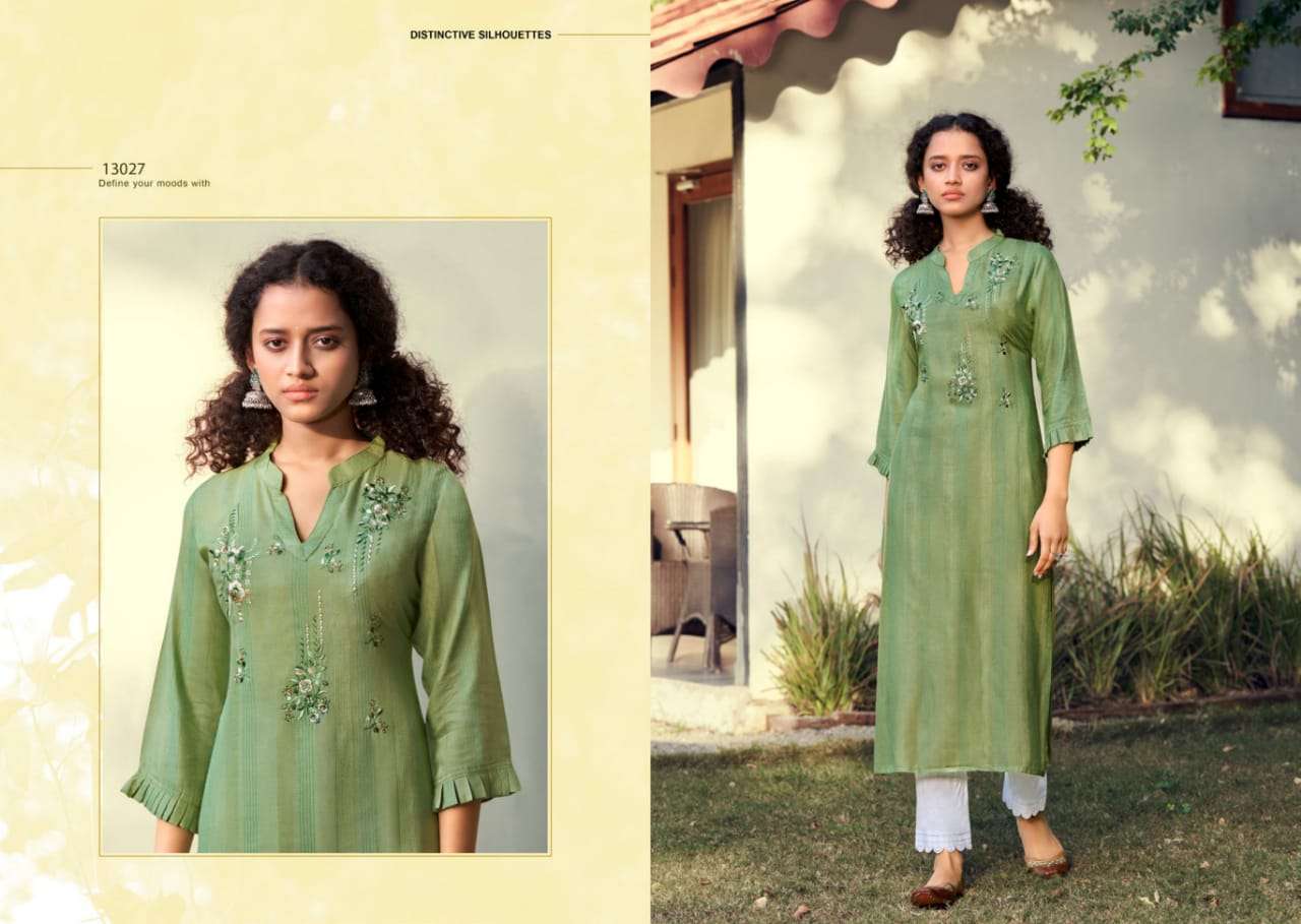 Kalaroop Kashvi Vol 2 Catalog Fancy Wear Long Embroidery Kurtis 