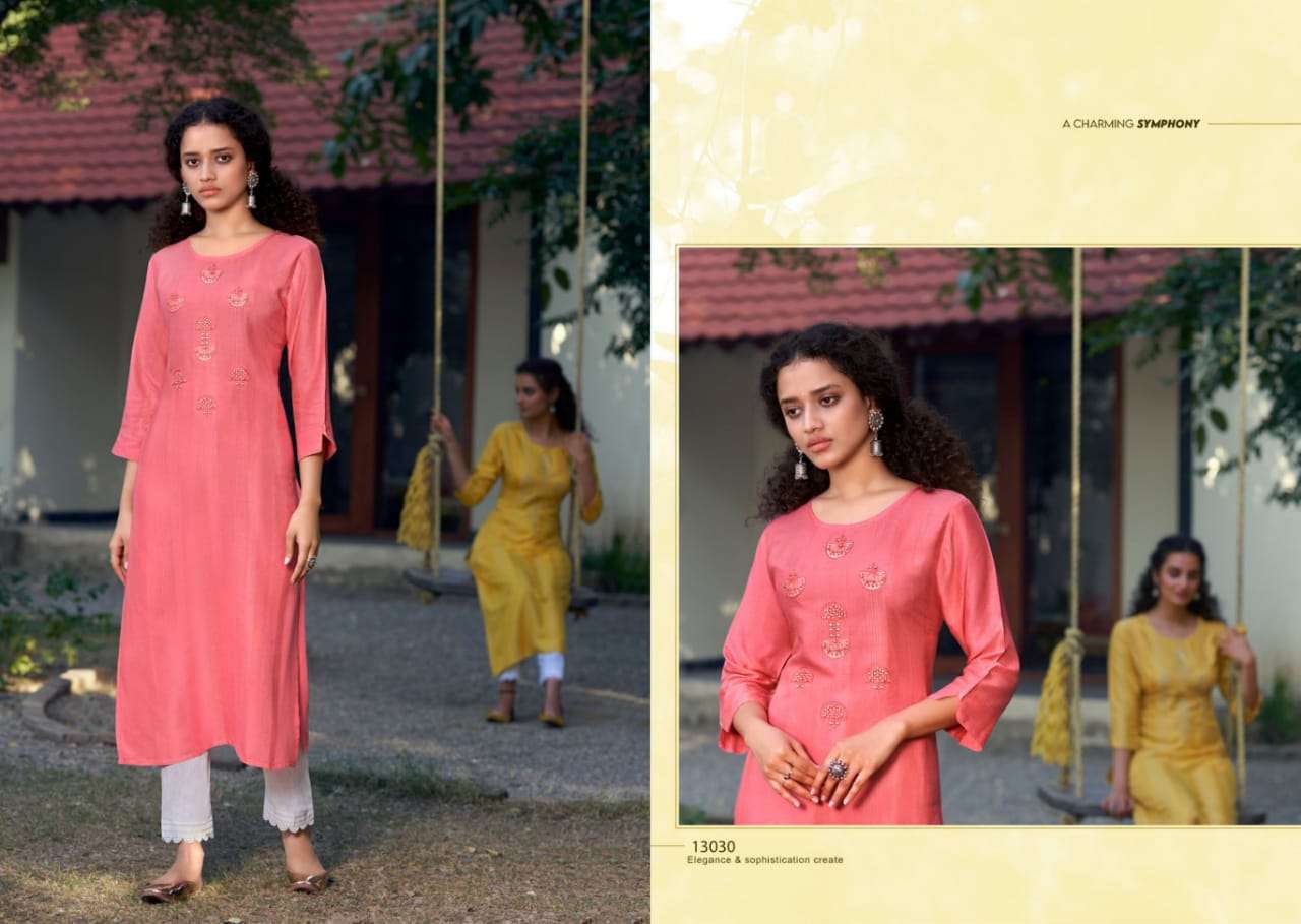 Kalaroop Kashvi Vol 2 Catalog Fancy Wear Long Embroidery Kurtis 