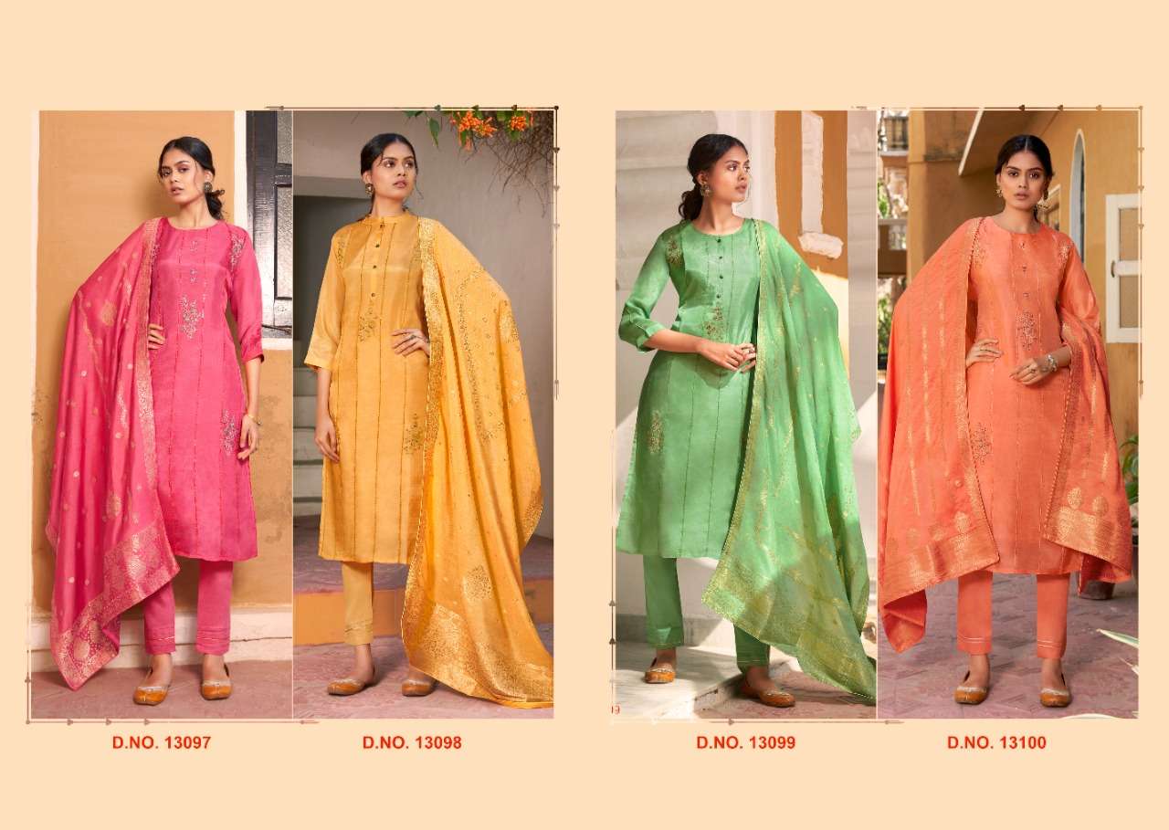 Kalaroop Nazakat Catalog Party Wear Readymade Top Bottom with Dupatta