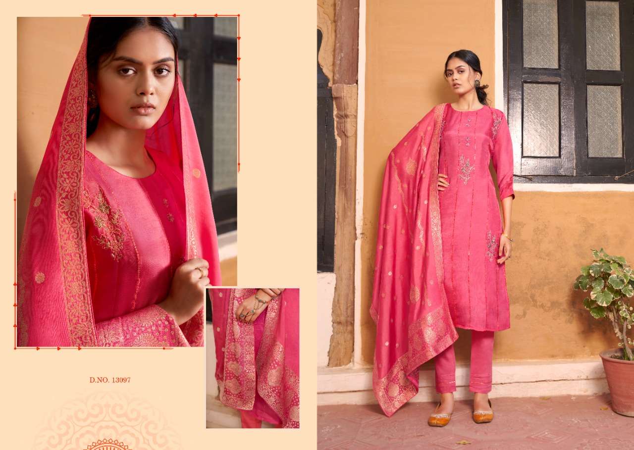Kalaroop Nazakat Catalog Party Wear Readymade Top Bottom with Dupatta