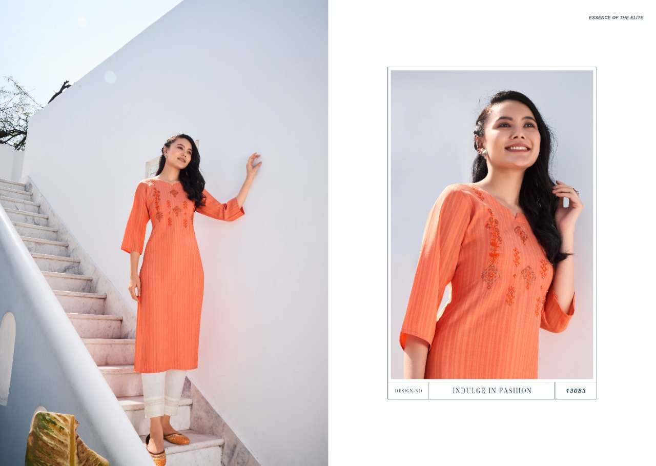 Kalaroop Treat Catalog Casual Wear Rayon Embroidery Kurtis 