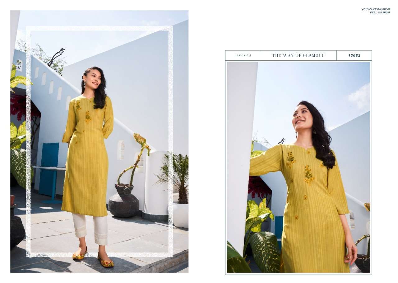 Kalaroop Treat Catalog Casual Wear Rayon Embroidery Kurtis 
