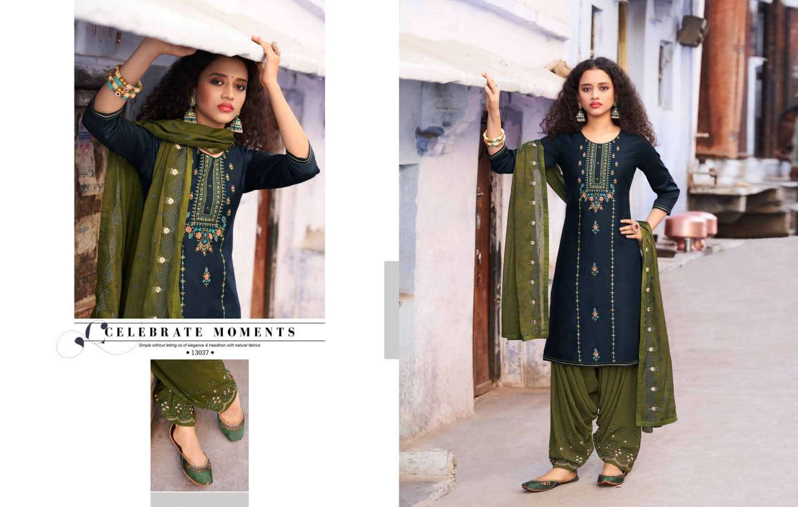 Kalaroop Zarkan Catalog Festive Wear Readymade Punjabi Dress Materials 