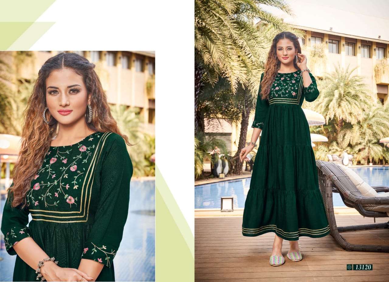 Kalaroop Zoya Vol 2 Catalog Party Wear Long Gown Style Anarkali Kurtis 