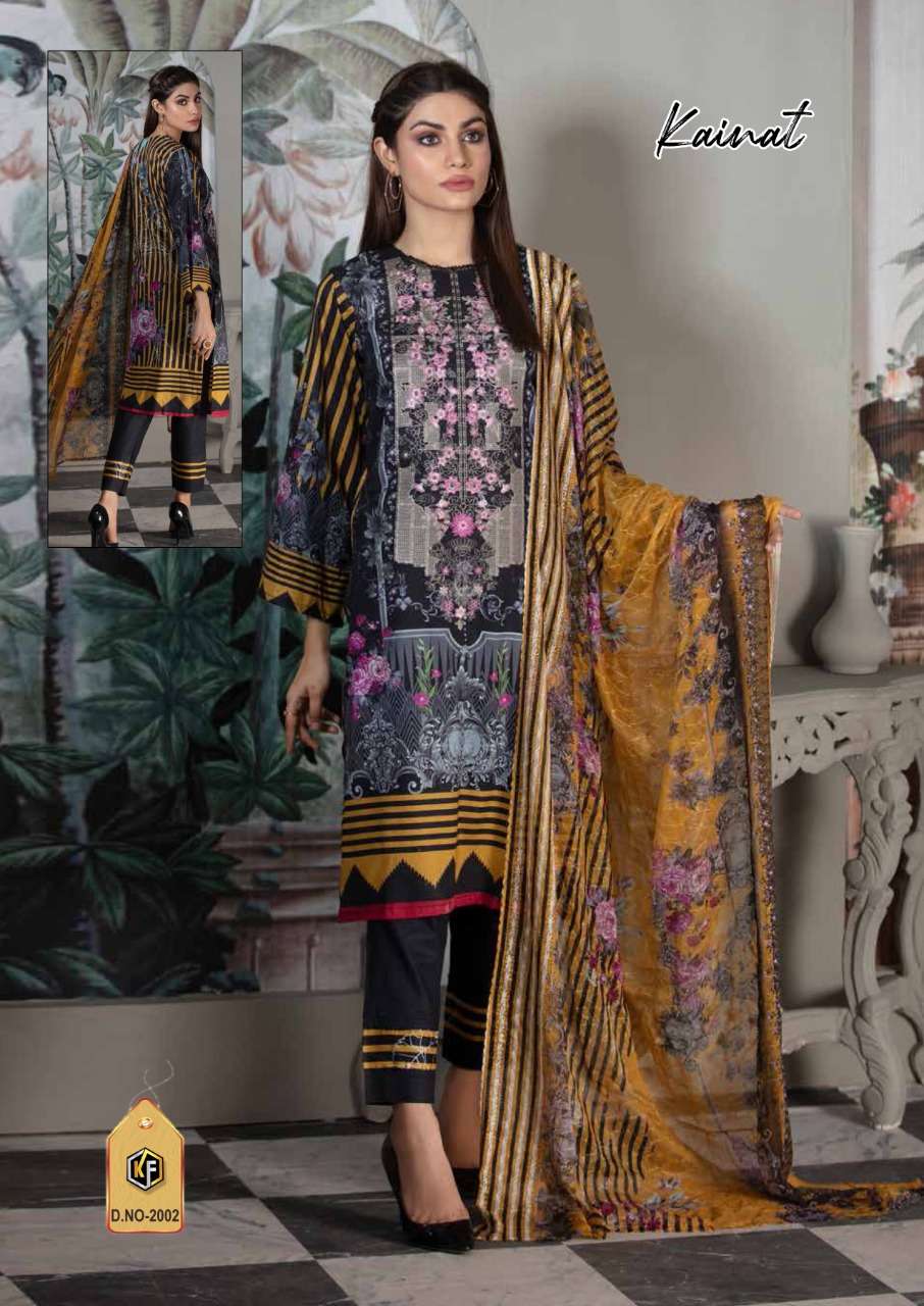 Keval Fab Kainat Luxury Lawn Collection Vol 2 Catalog Summer Wear Karachi Cotton Printed Dress Materials 