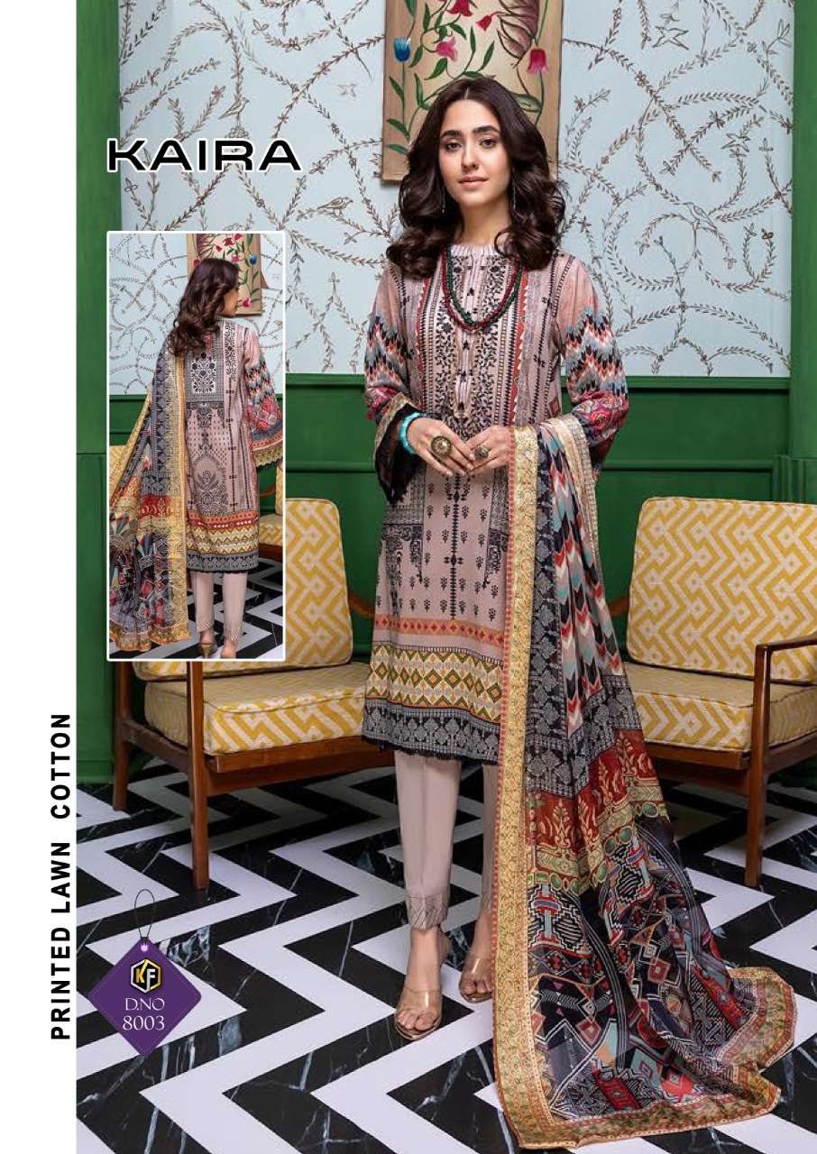 Keval Fab Kaira Vol 8 Catalog Summer Wear Karachi Cotton Dress Materials 