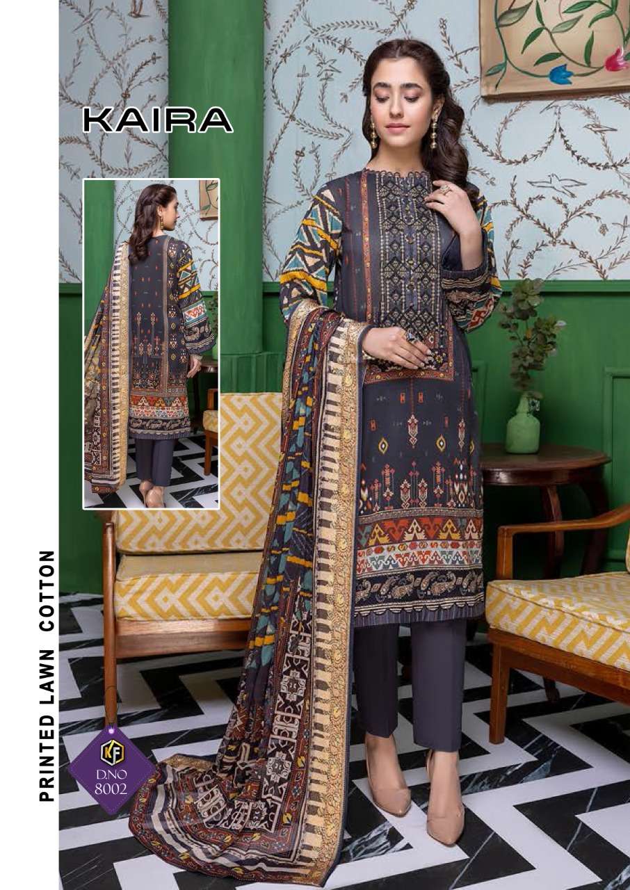 Keval Fab Kaira Vol 8 Catalog Summer Wear Karachi Cotton Dress Materials 
