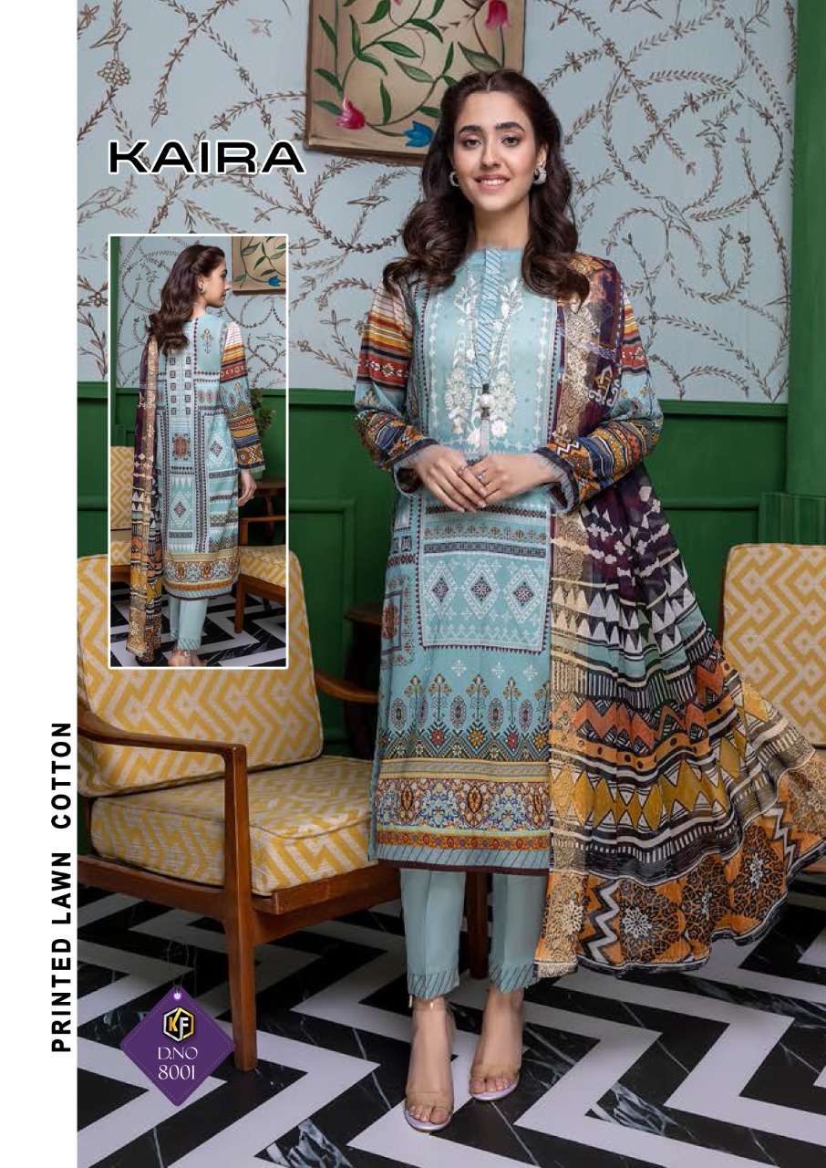 Keval Fab Kaira Vol 8 Catalog Summer Wear Karachi Cotton Dress Materials 