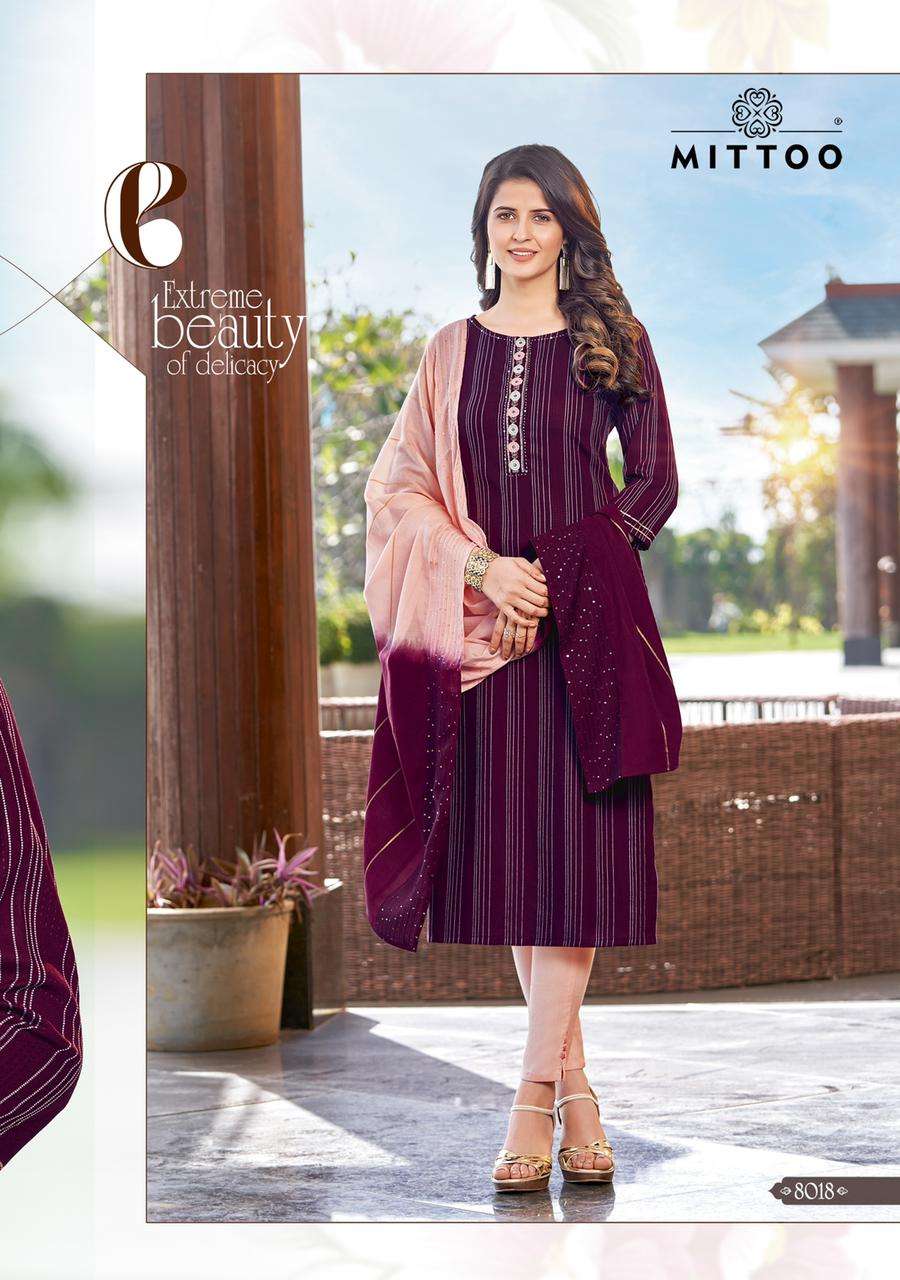 Mittoo Rangpreet Vol 4 Catalog Party Wear Readymade Top Bottom With Dupatta 