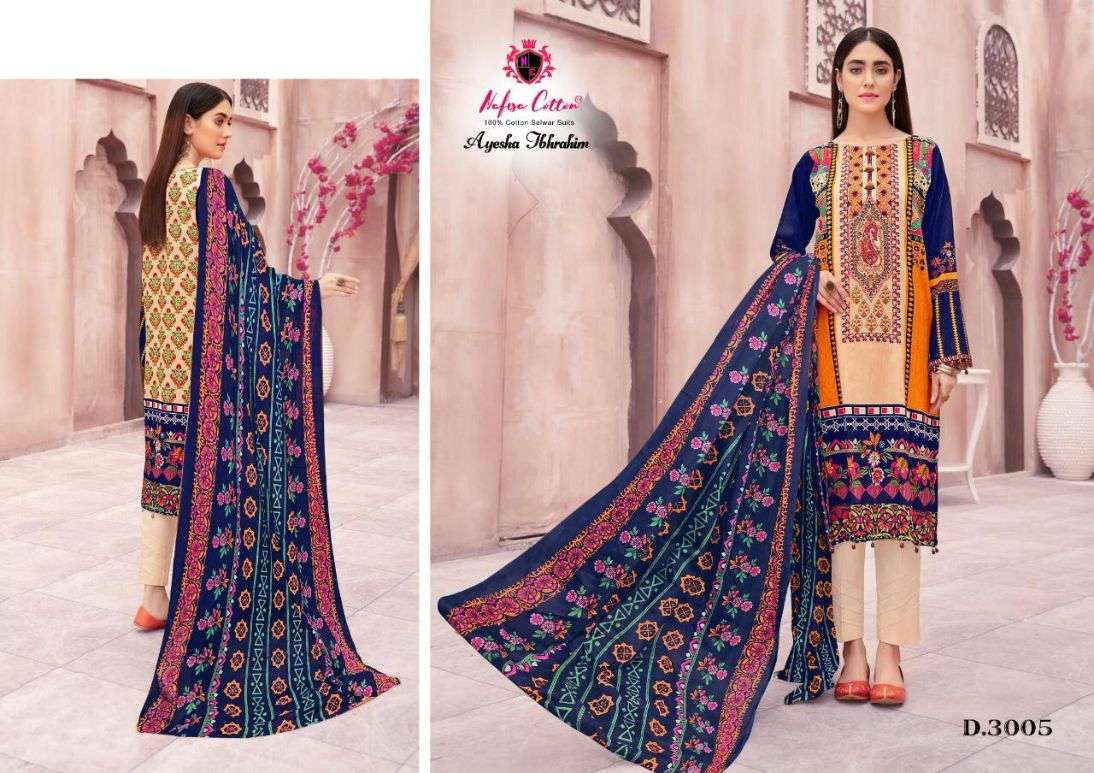 Nafisa Ayesha Ibhrahim Vol 3 Catalog Pakistani Style Daily Wear Karachi Dress Materials