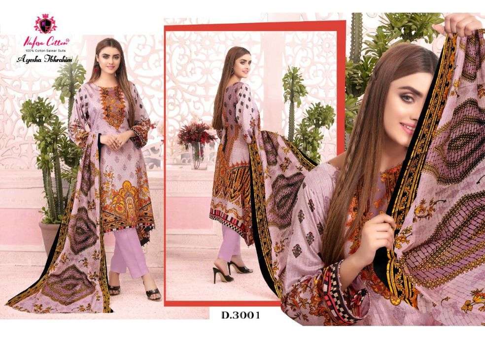 Nafisa Ayesha Ibhrahim Vol 3 Catalog Pakistani Style Daily Wear Karachi Dress Materials