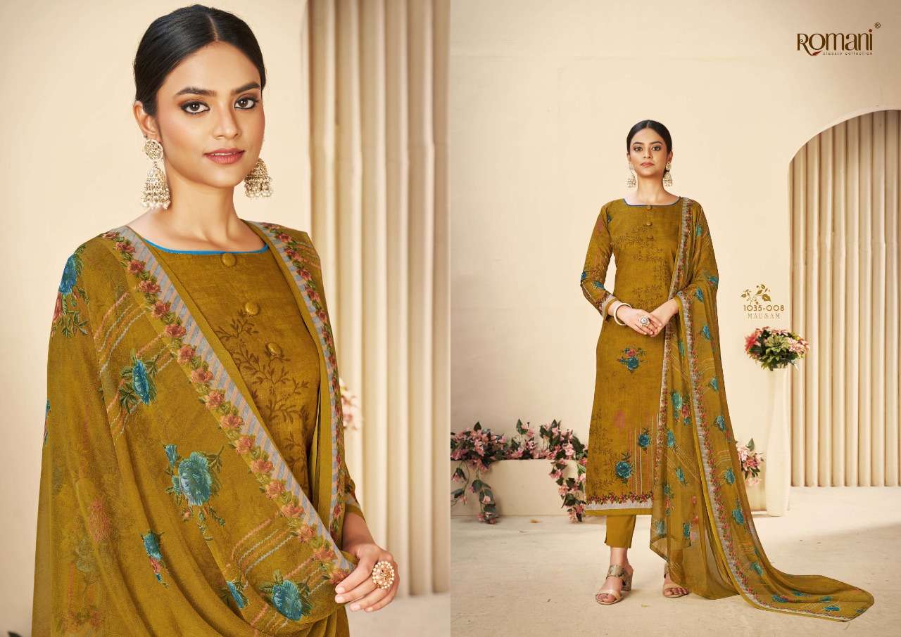 Romani Mausam Catalog Daily Wear Pure Cotton Ladies Dress Materials