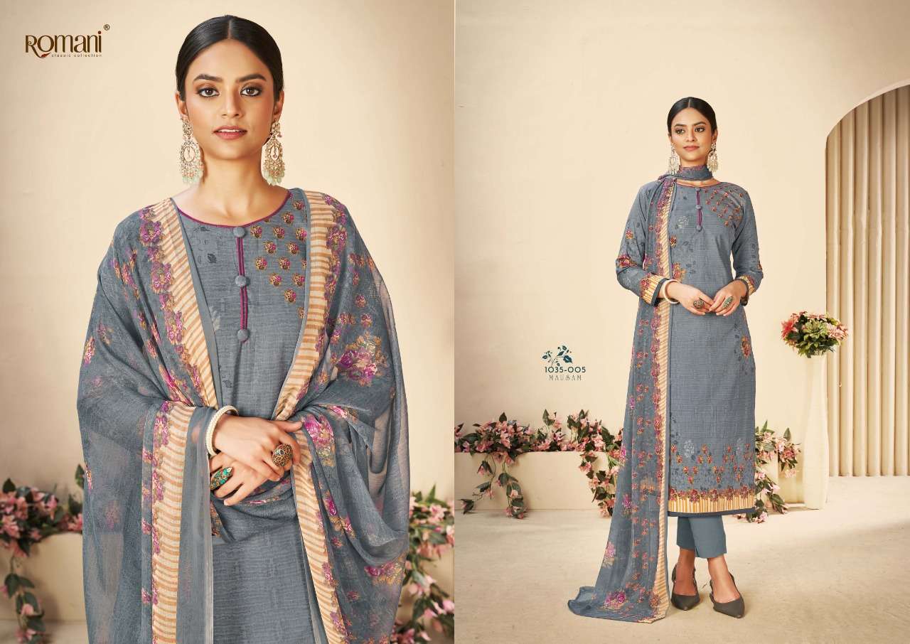 Romani Mausam Catalog Daily Wear Pure Cotton Ladies Dress Materials