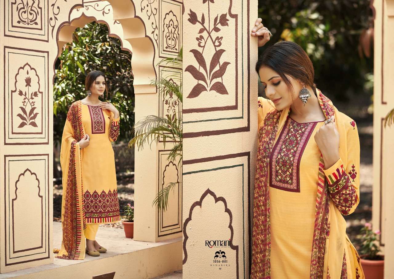 Romani Niharika Vol 2 Catalog Regular Wear Soft Cotton Unstitched Dress Materials
