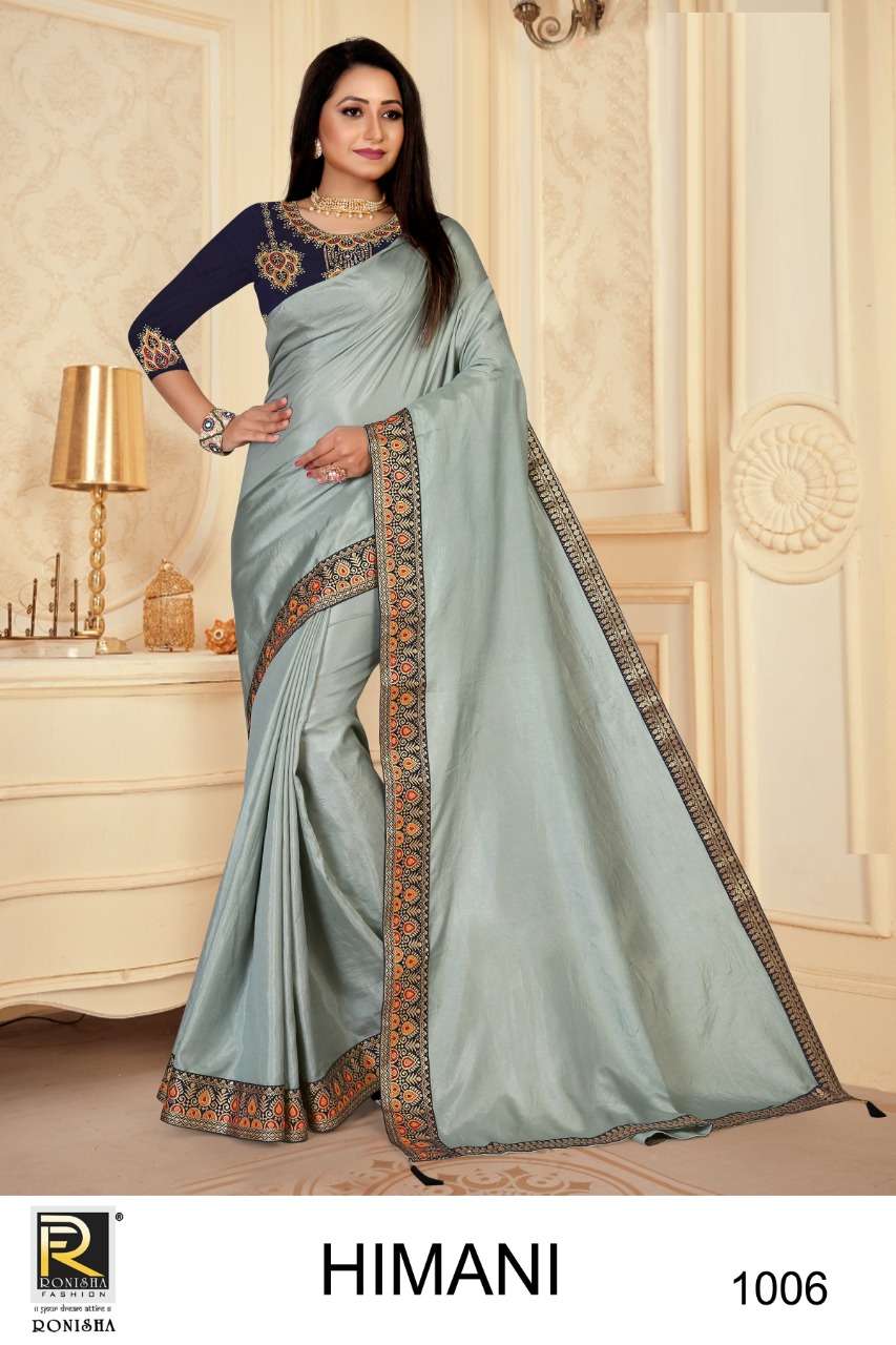 Ronisha Himani Catalog Fancy Wear Silk Sarees Online In Surat Wholesale 