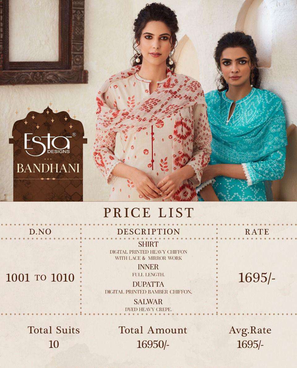 Sahiba Esta Catalog Party Wear Chiffon Printed Ladies Dress Materials 