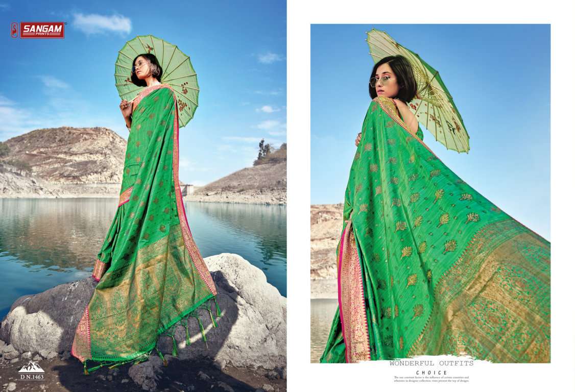 Sangam Kahira Silk Catalog Traditional Wear Banarasi Silk Sarees 