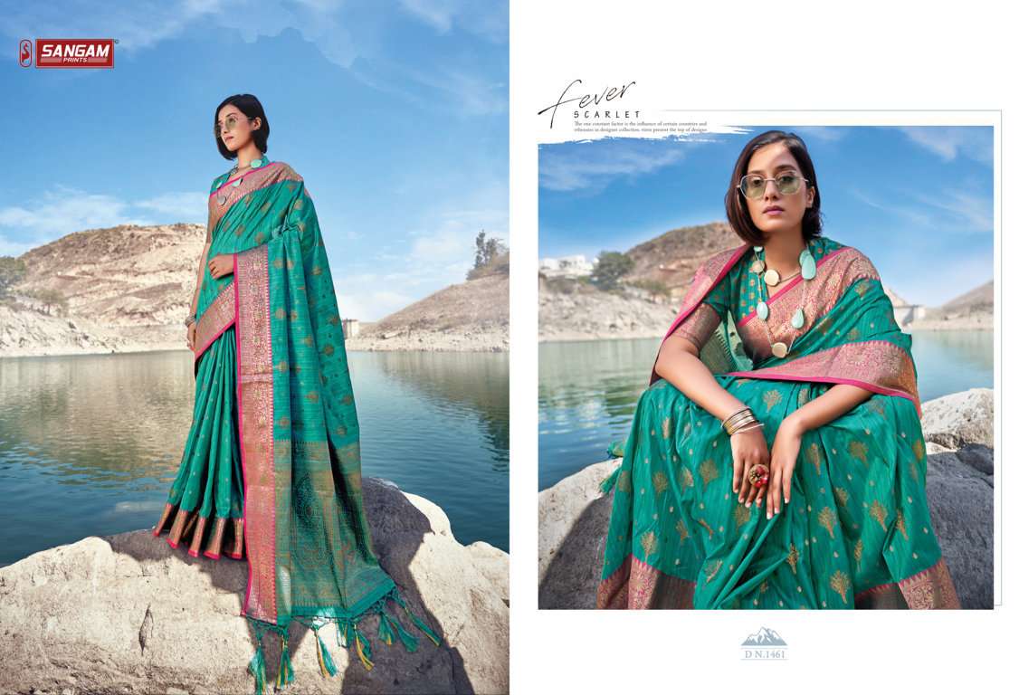 Sangam Kahira Silk Catalog Traditional Wear Banarasi Silk Sarees 