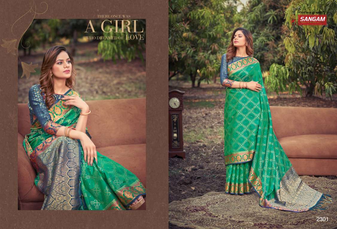 Sangam Prachi Catalog Traditional Wear Banarasi Silk Sarees 