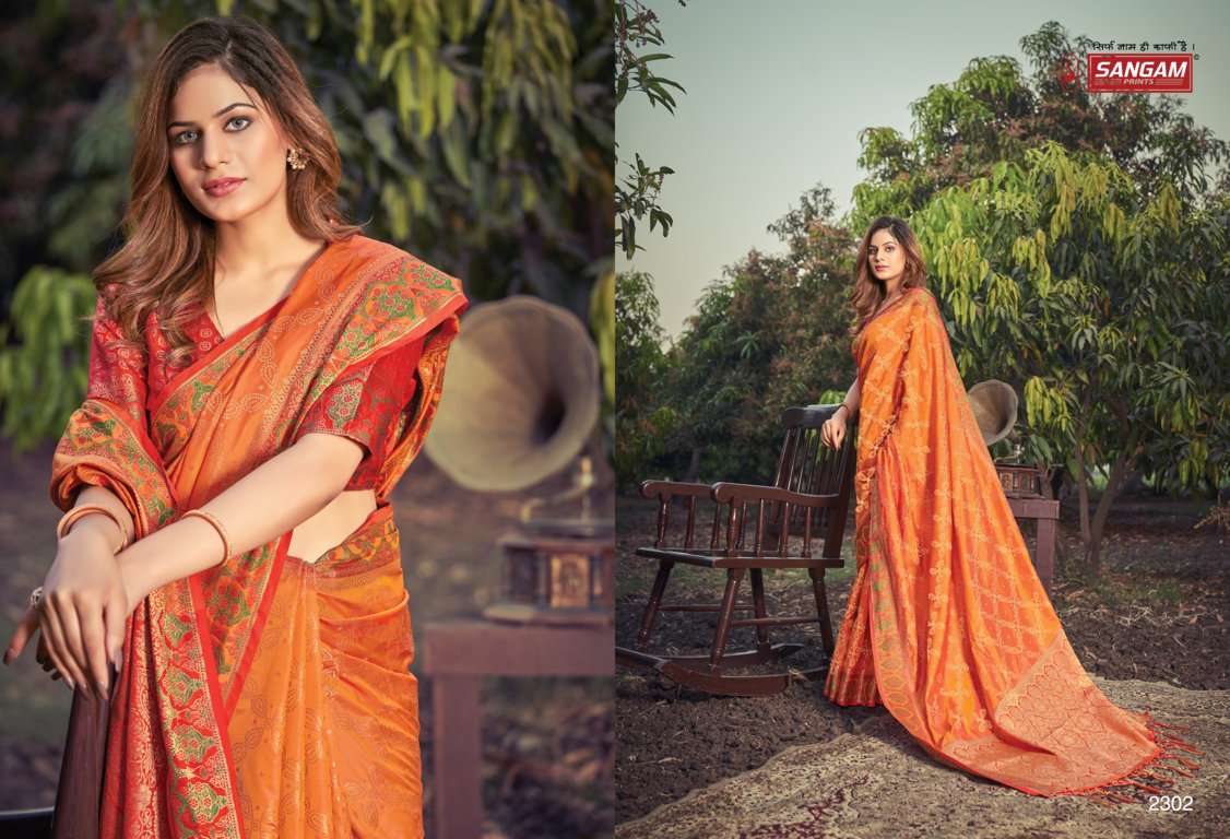 Sangam Prachi Catalog Traditional Wear Banarasi Silk Sarees 