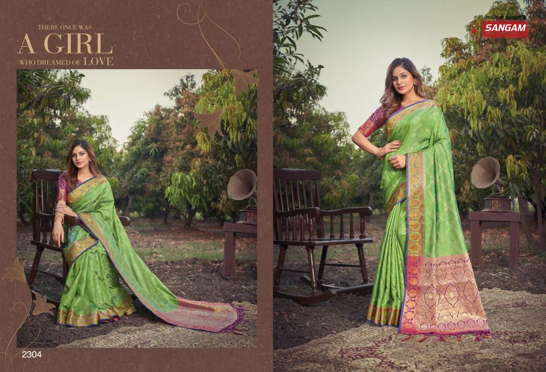 Sangam Prachi Catalog Traditional Wear Banarasi Silk Sarees 