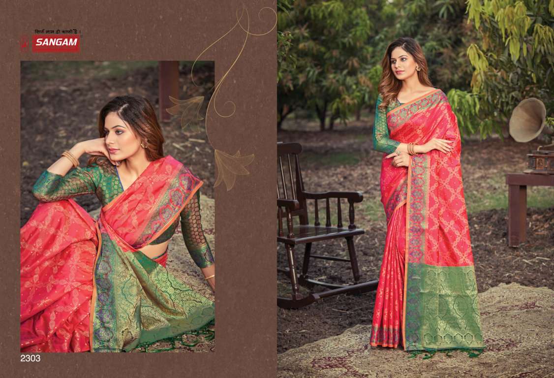 Sangam Prachi Catalog Traditional Wear Banarasi Silk Sarees 