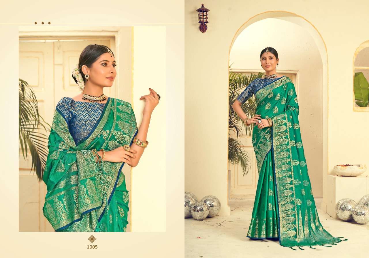 Saroj Nallini Vol 3 Catalog Party Wear Silk Weaving Sarees Online At Wholesale