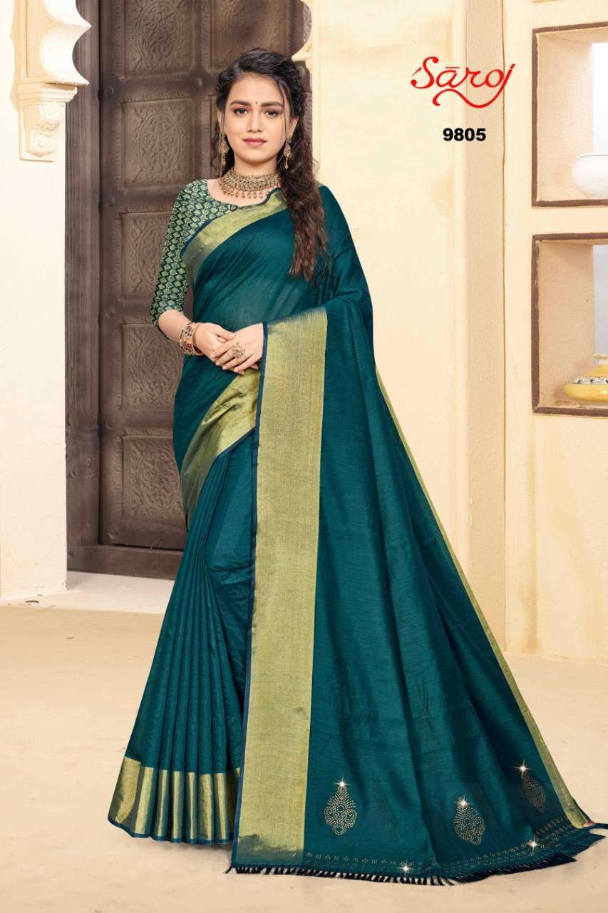 Saroj Paradise Vol 1 Catalog Regular Wear Soft Cotton Sarees 