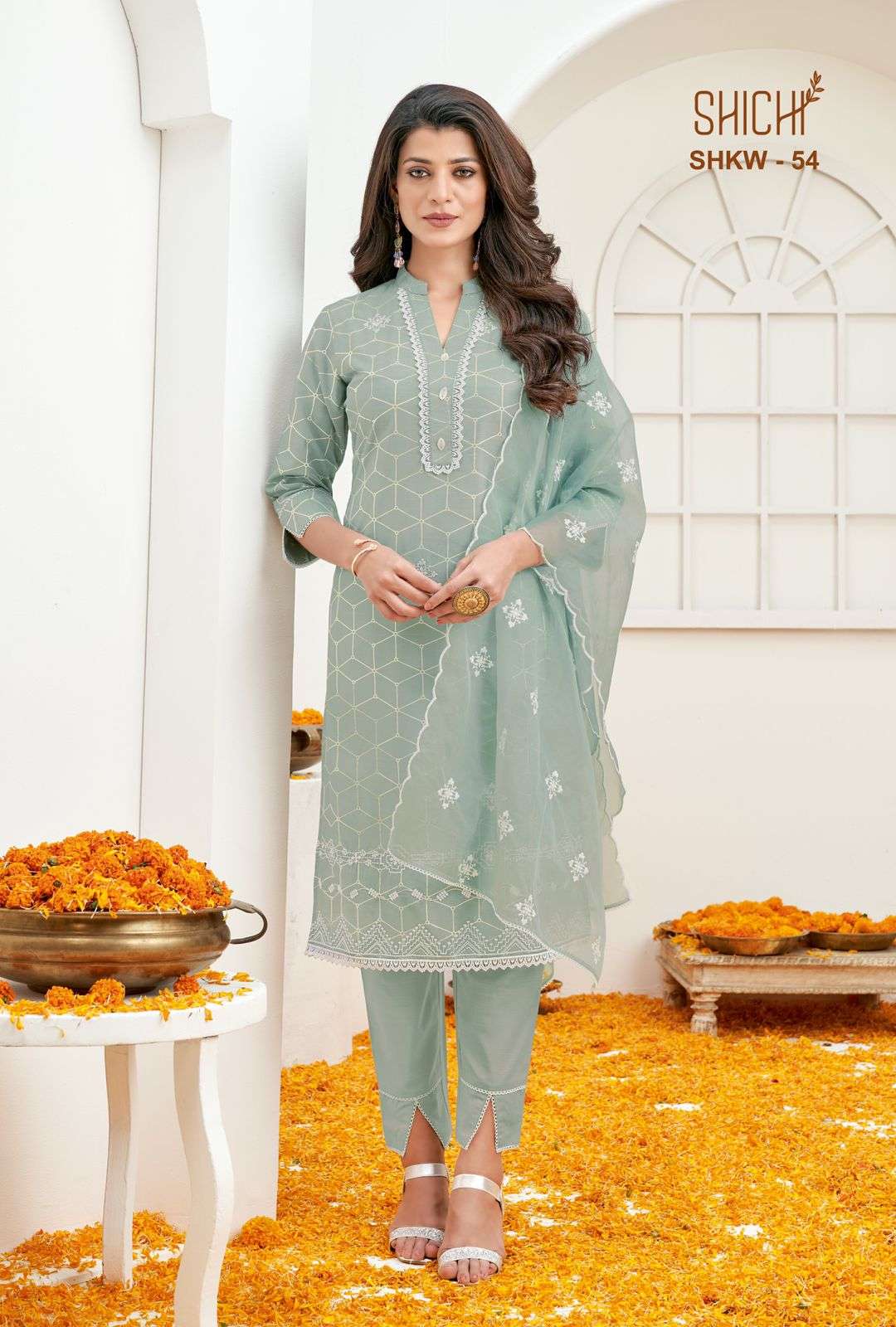 Shichi Khwab Catalog Exclusive Wear Readymade Top Bottom Dupatta 