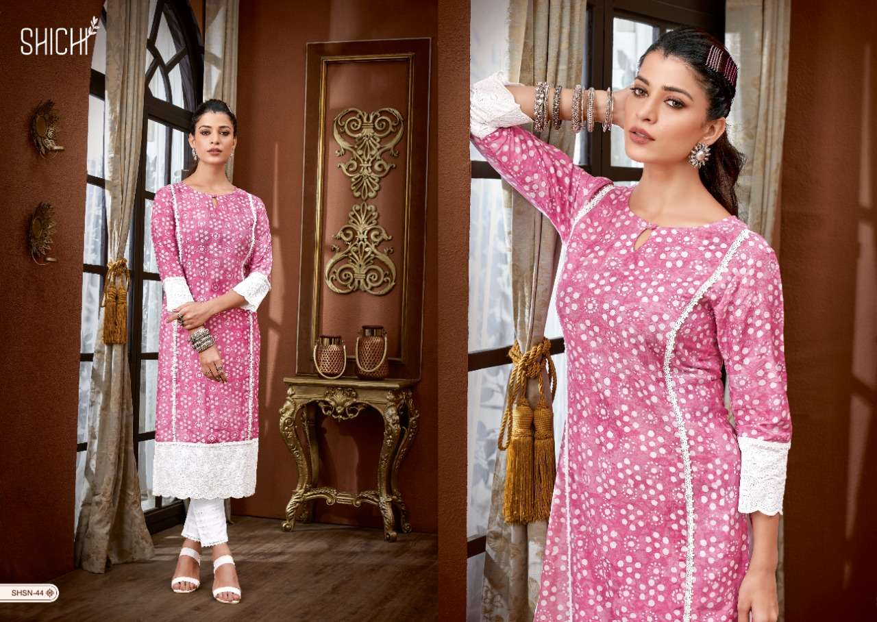 Shichi Sana Catalog Stylish Designer Wear Pure Viscose Kurti With Pent 