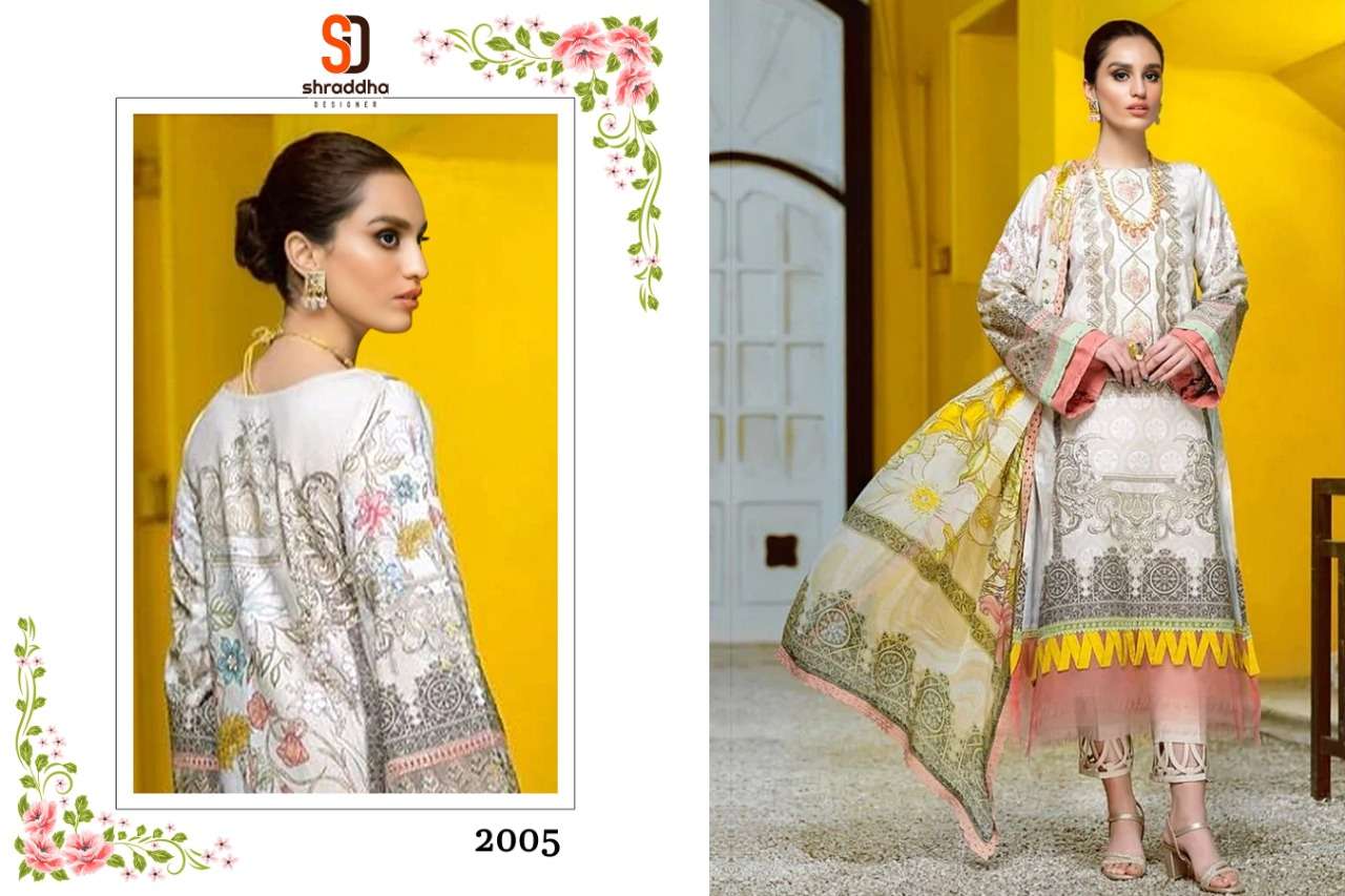 Shraddha Firdous Urbane Vol 2 Catalog Pakistani Lawn Cotton Embroidery Salwar Kameez 