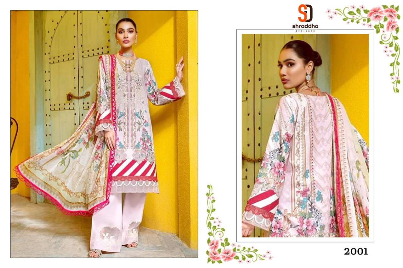 Shraddha Firdous Urbane Vol 2 Catalog Pakistani Lawn Cotton Embroidery Salwar Kameez 