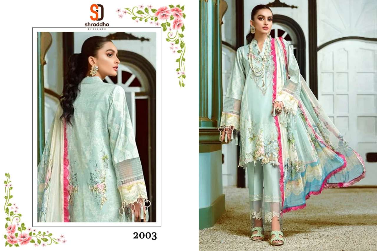 Shraddha Firdous Urbane Vol 2 Catalog Pakistani Lawn Cotton Embroidery Salwar Kameez 