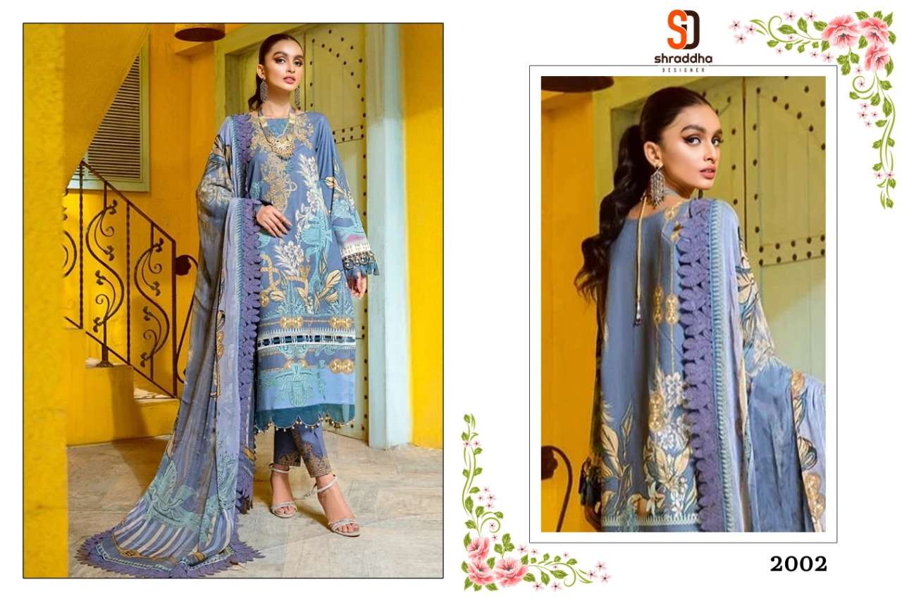 Shraddha Firdous Urbane Vol 2 Catalog Pakistani Lawn Cotton Embroidery Salwar Kameez 