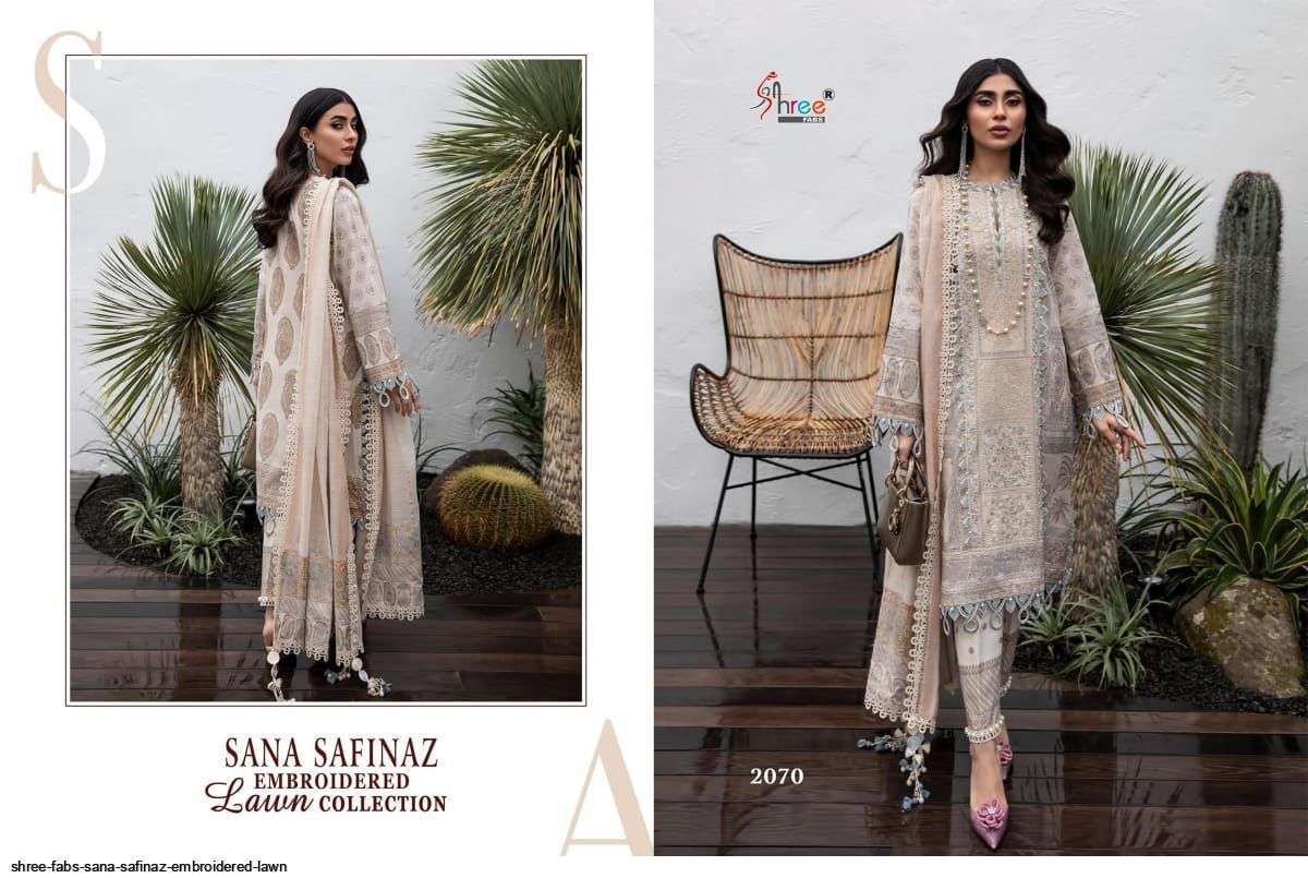 Shree Sana Safinaz Embroidered Lawn Collection Catalog Exclusive Wear Lawn Cotton Embroidery Pakistani Salwar Kameez 