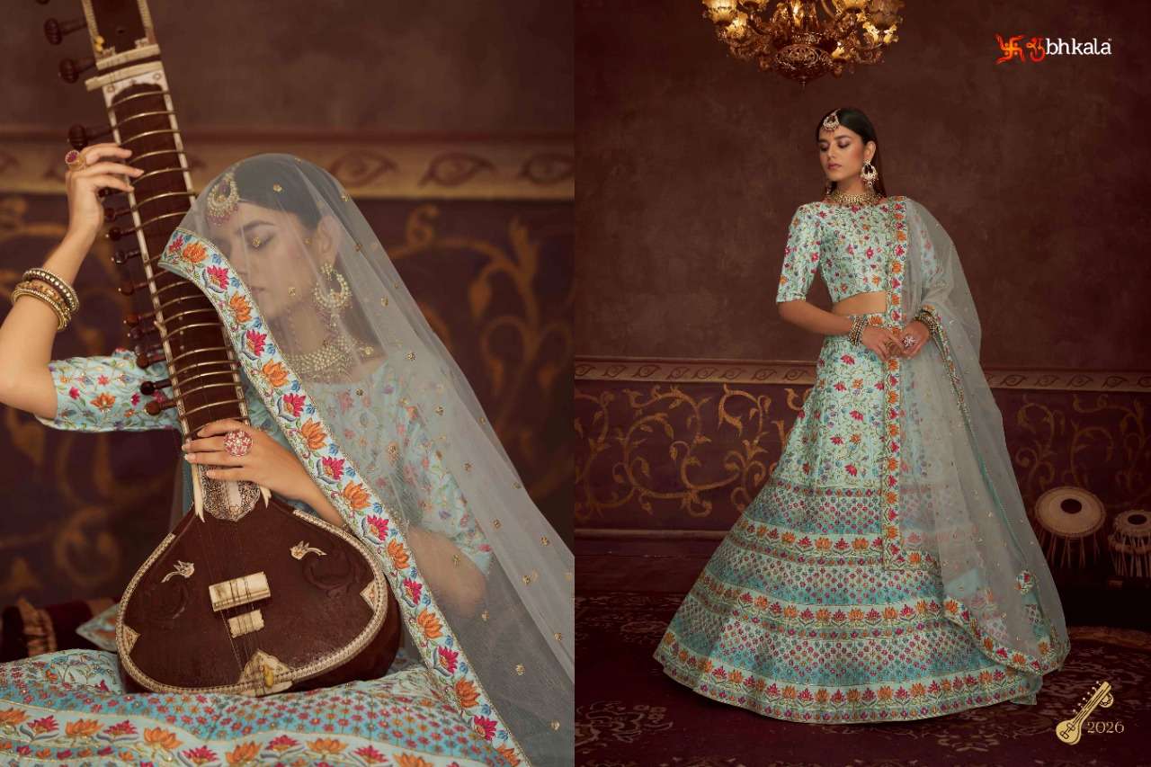 Shubhkala Veena Vol 1 Catalog Exclusive Bridal Wear Semi Stitched Lehenga Choli 