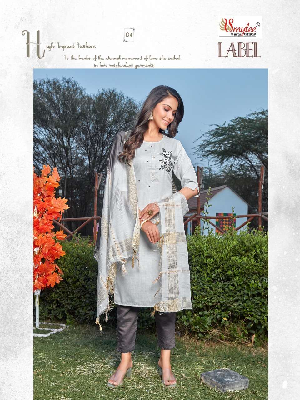 Smylee Label Catalog Exclusive Wear Cotton Readymade Top Bottom Dupatta 