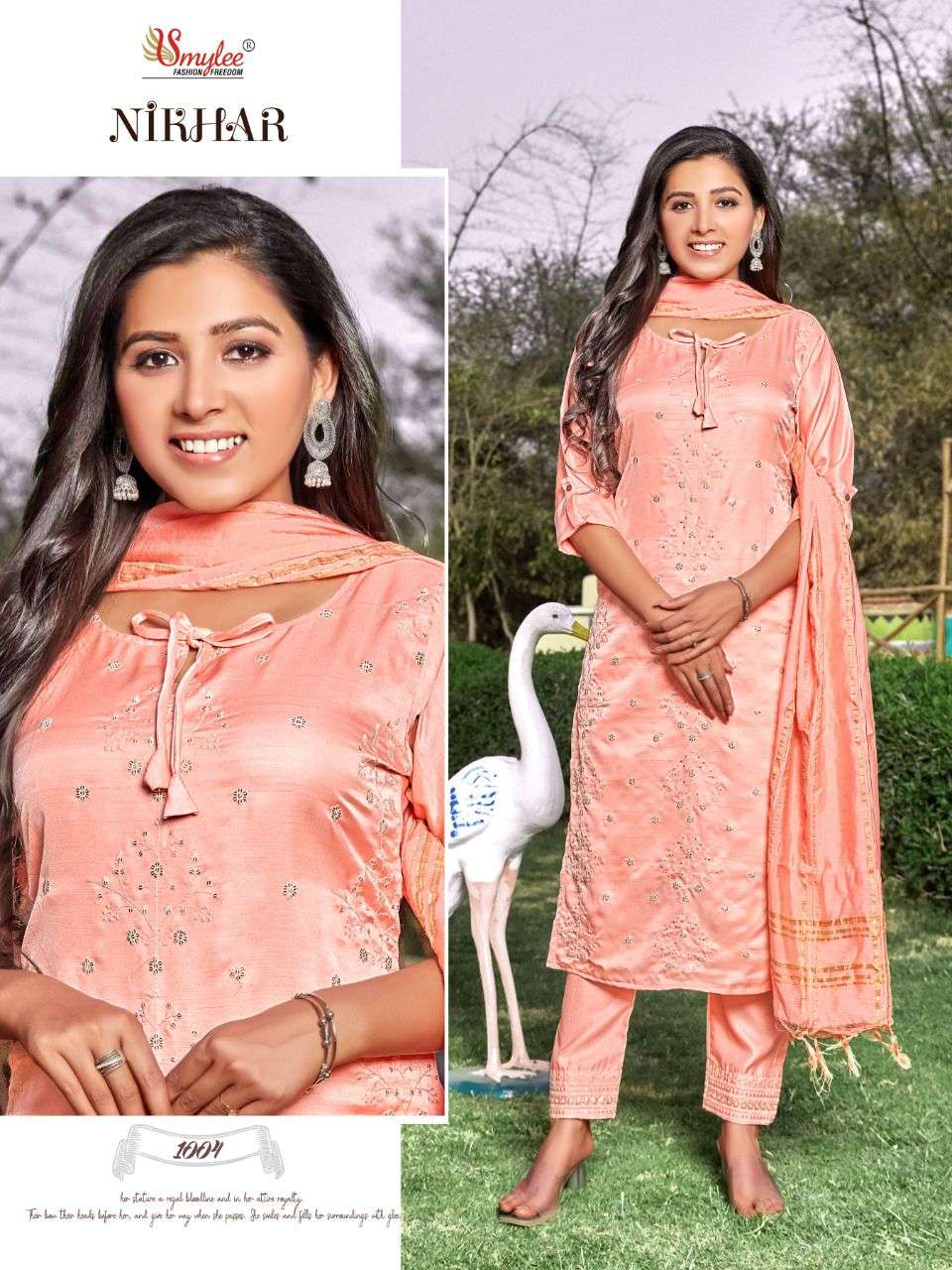 Smylee Nikhar Catalog Ethnic Wear Readymade Top Bottom Dupatta