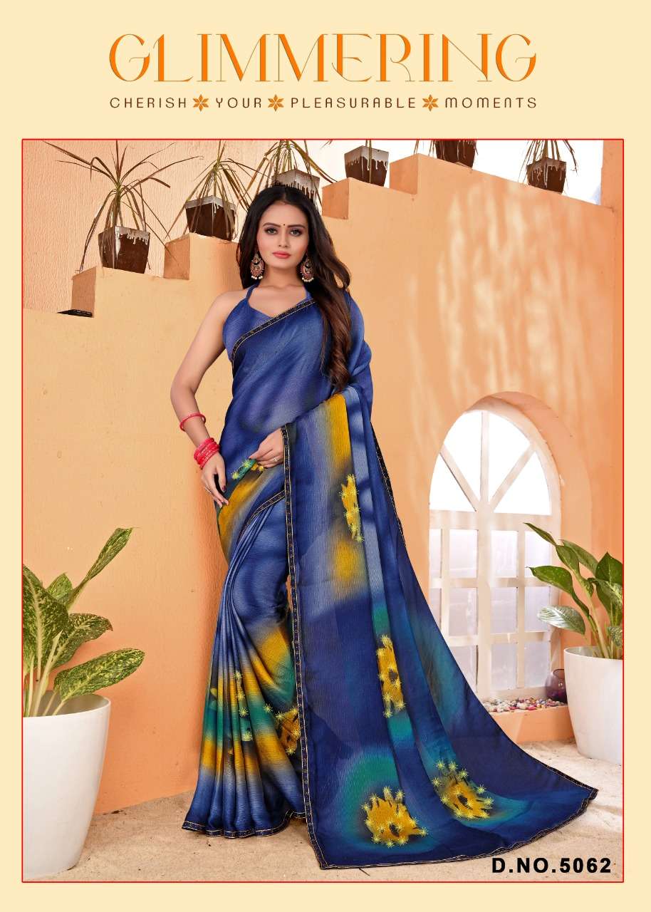 Suhane Pal Catalog Regular Wear Chiffon Hand Printed Sarees