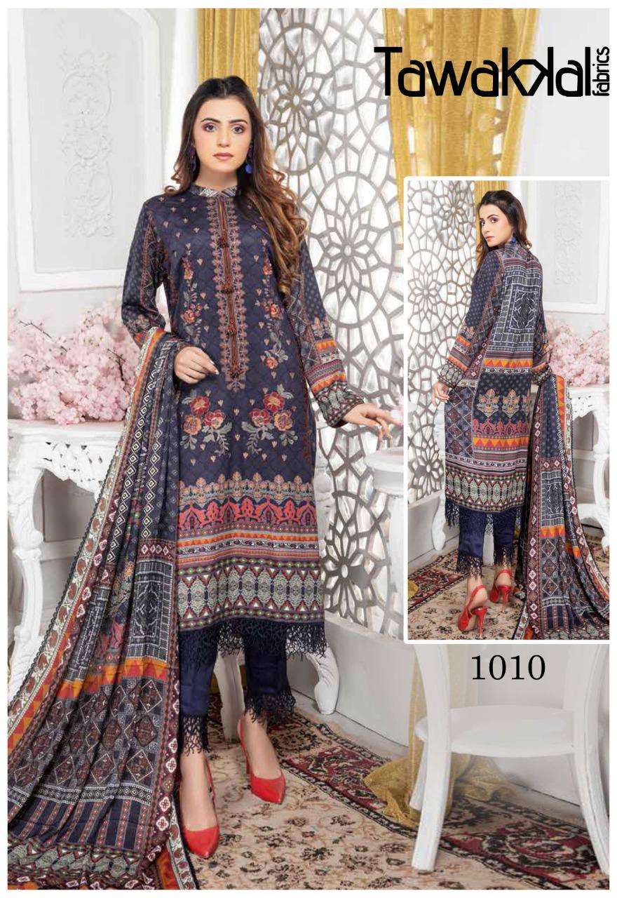 Tawakkal Parisa Cotton Collection Catalog Daily Wear Summer Cotton Karachi Dress Materials 