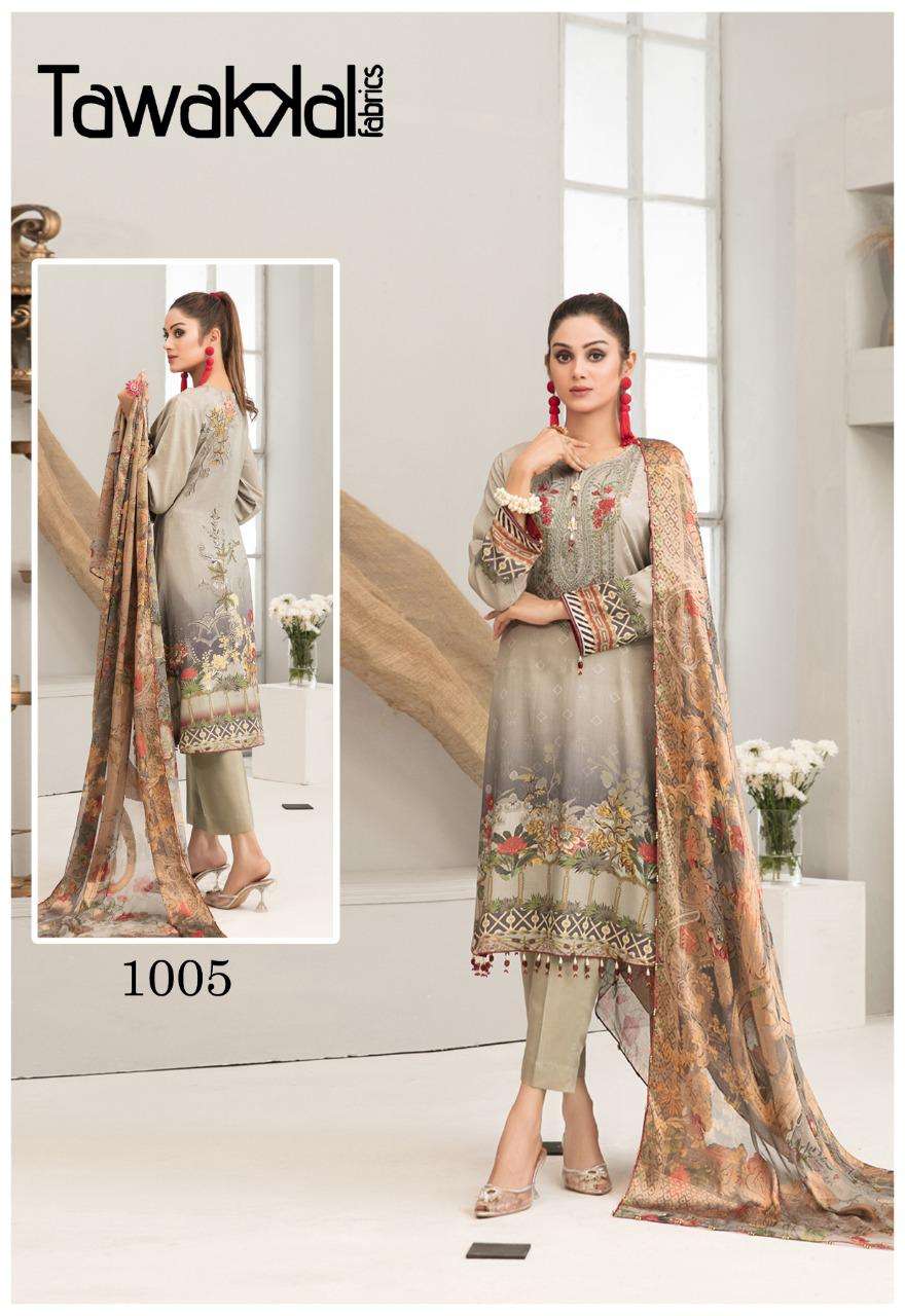 Tawakkal Parisa Cotton Collection Catalog Daily Wear Summer Cotton Karachi Dress Materials 