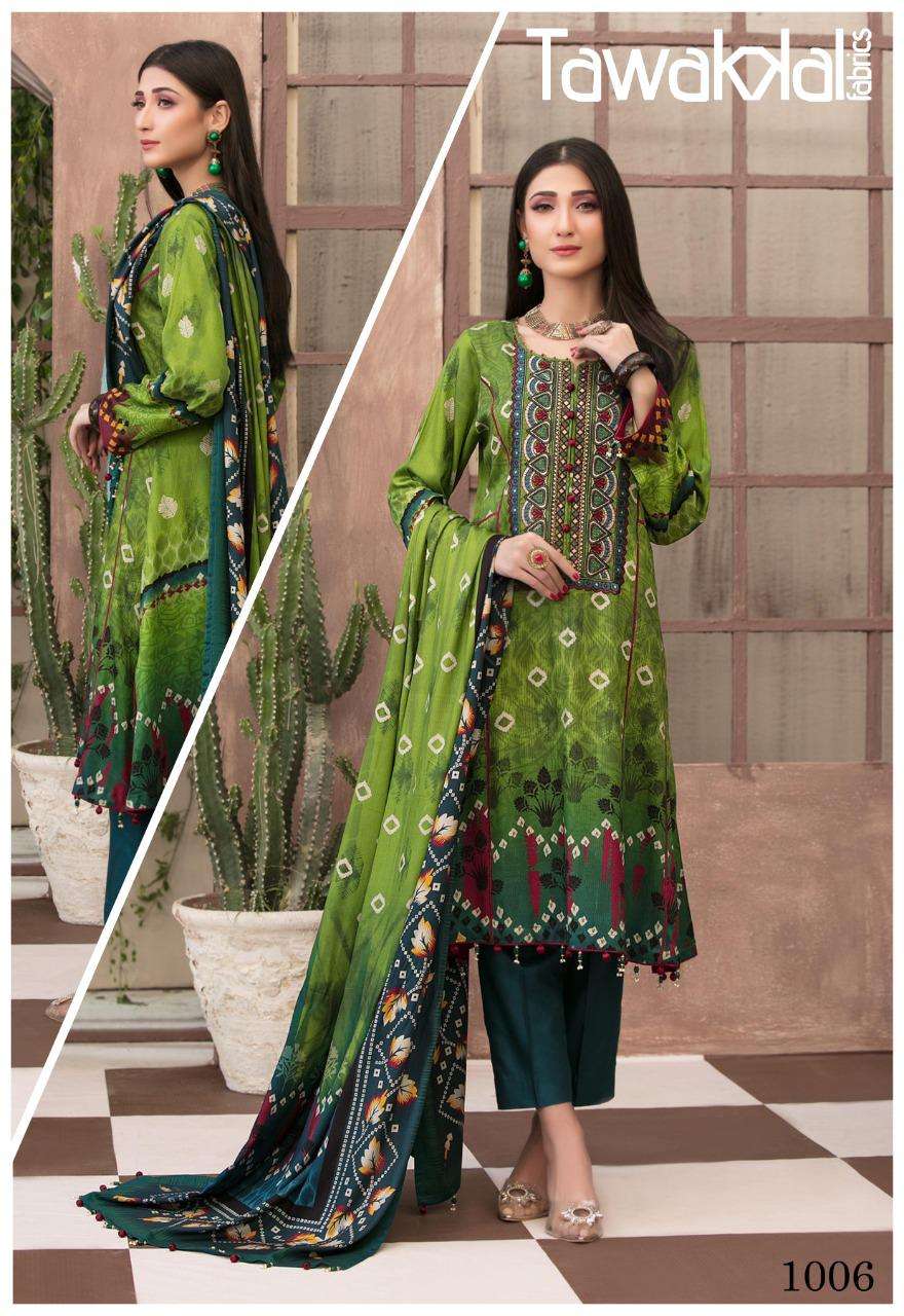 Tawakkal Parisa Cotton Collection Catalog Daily Wear Summer Cotton Karachi Dress Materials 
