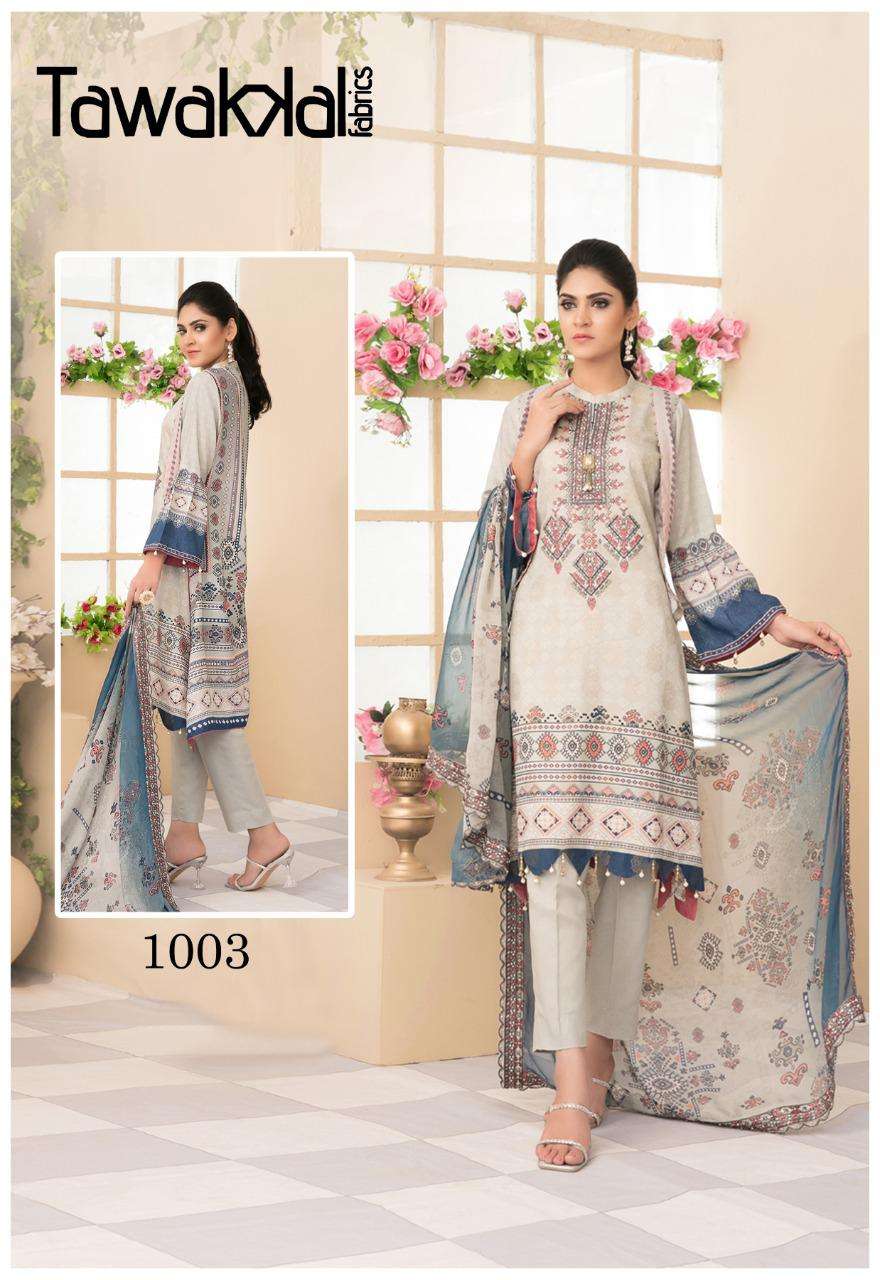 Tawakkal Parisa Cotton Collection Catalog Daily Wear Summer Cotton Karachi Dress Materials 