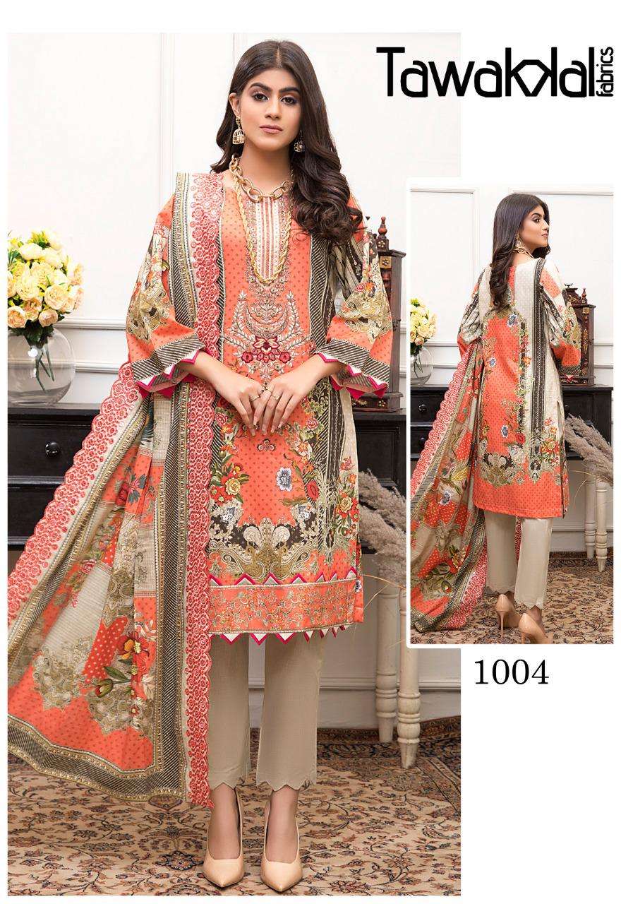 Tawakkal Parisa Cotton Collection Catalog Daily Wear Summer Cotton Karachi Dress Materials 