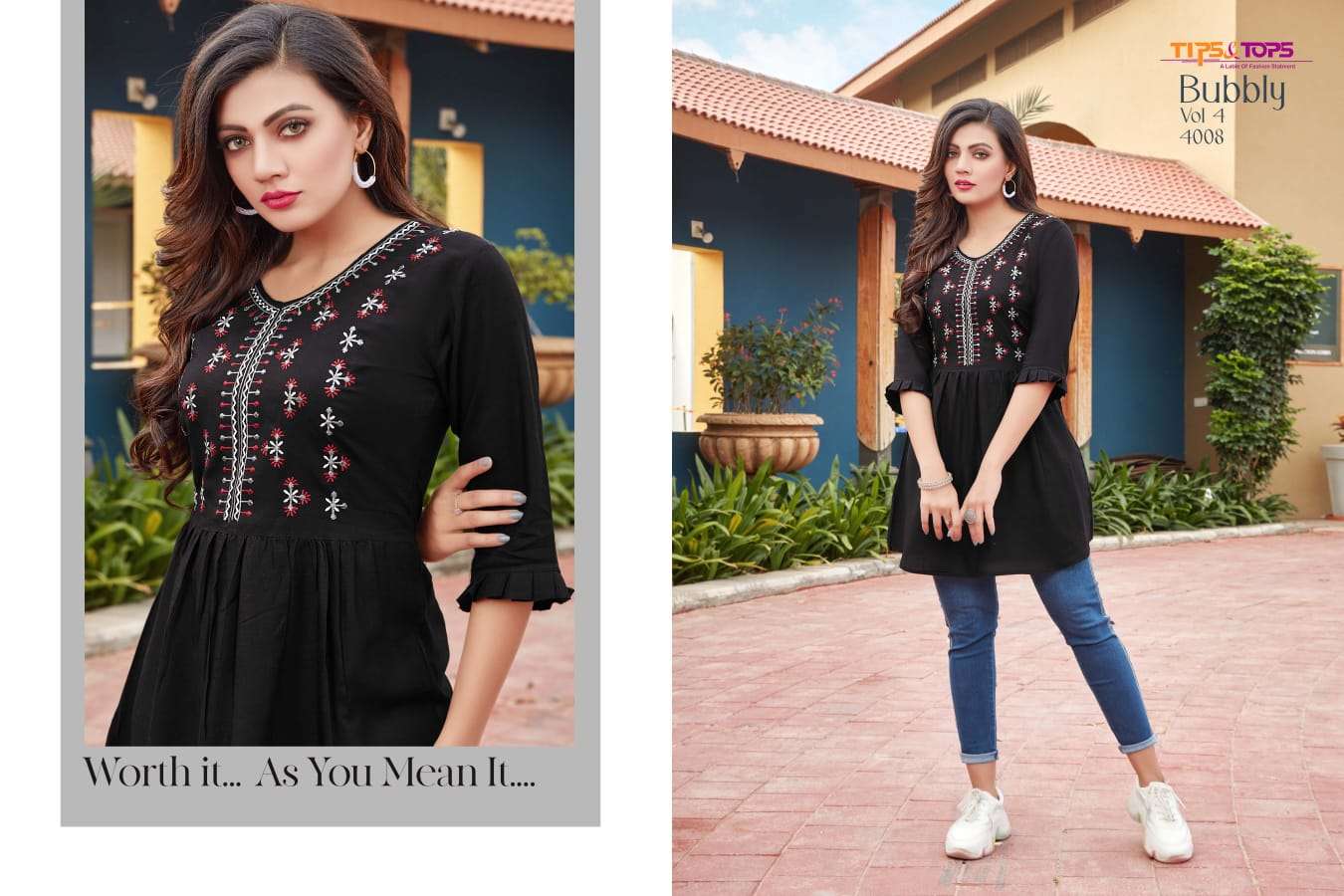 Tips & Tops Bubbly Vol 4 Catalog Western Wear Top Online Available In Wholesale 
