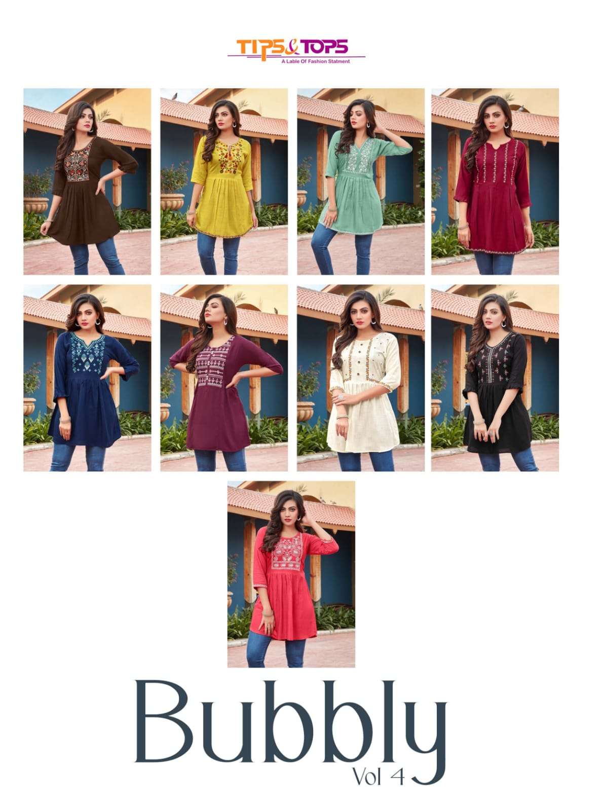 Tips & Tops Bubbly Vol 4 Catalog Western Wear Top Online Available In Wholesale 