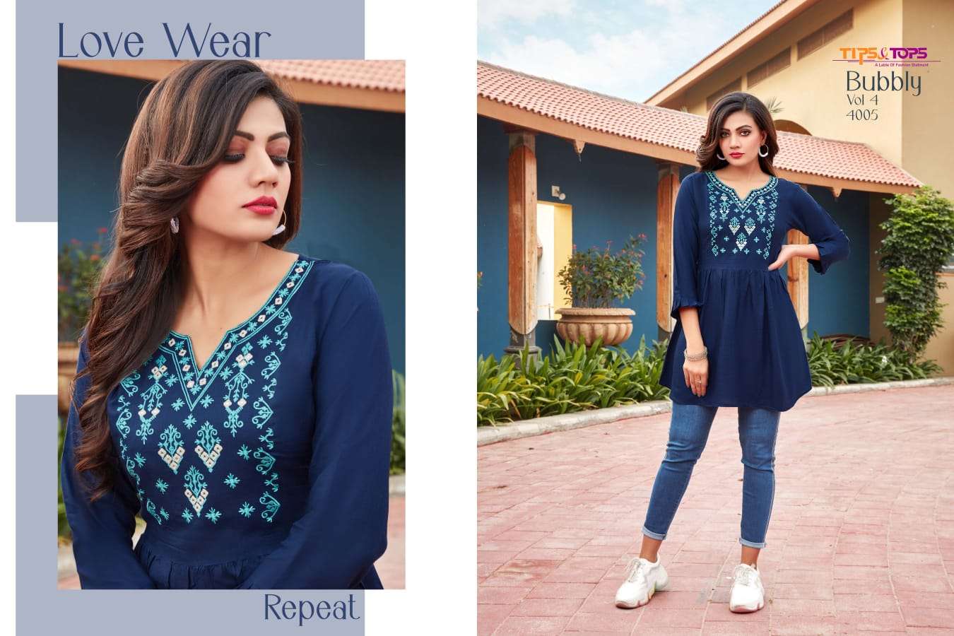 Tips & Tops Bubbly Vol 4 Catalog Western Wear Top Online Available In Wholesale 