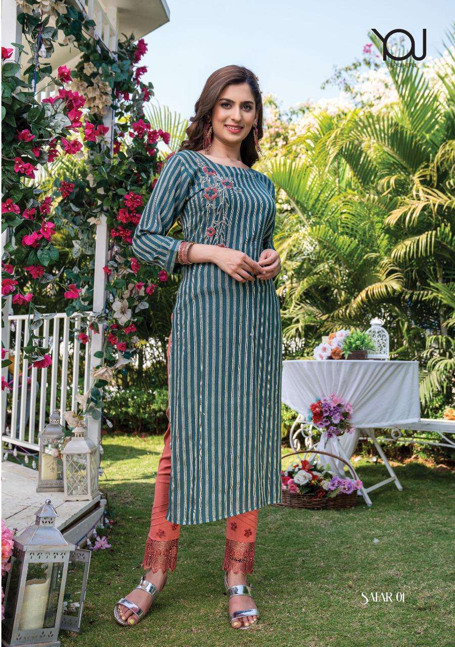 Wanna Safar Catalog Stylish Party Wear Kurti With Bottom 