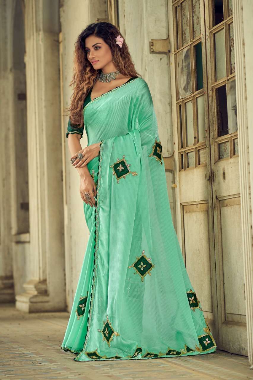 Ynf Khrisha Chiffon Catalog Traditional Wear Chiffon Embroidery Work Saree Wholesale Rate In Surat 